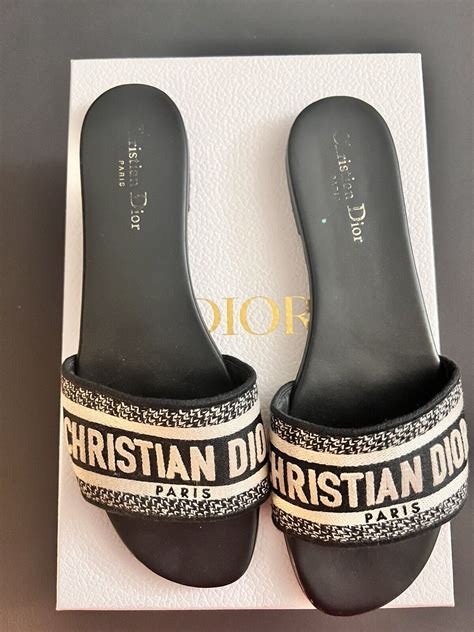 dior slides gray|christian dior slides navy blue.